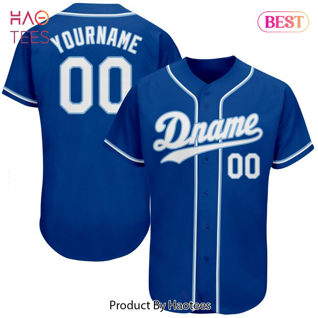AVAILABLE Custom Royal White Light Blue Authentic Baseball Jersey AVAILABLE Custom Royal White Light Blue Authentic Baseball Jersey