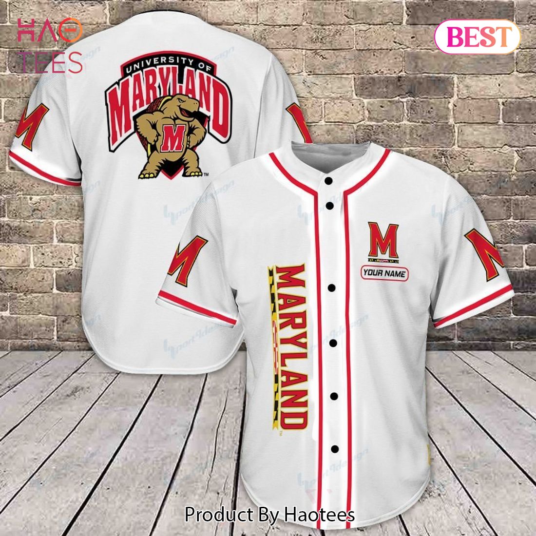 AVAILABLE Maryland Terrapins Baseball Jersey 381 AVAILABLE Maryland Terrapins Baseball Jersey 381