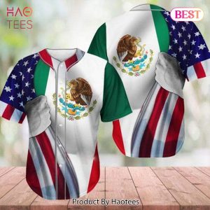 AVAILABLE Mexico Flag Baseball Jersey