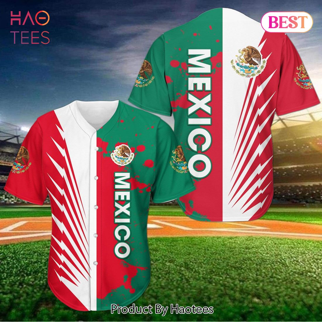 AVAILABLE Mexico Skull My Home My Blood Baseball Jersey