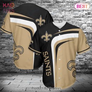 AVAILABLE New Orleans Saints Baseball Jersey Shirt 427