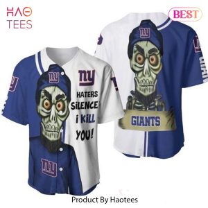 AVAILABLE NFL New York Giants Haters I Kill You 102 Gift for lover Baseball Jersey