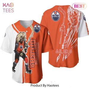 AVAILABLE NHL Edmonton Oilers And Zombie Gift for lover Baseball Jersey