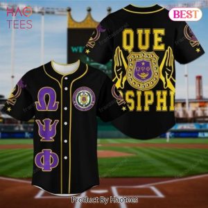 AVAILABLE Omega Psi Phi Letters Baseball Jersey Shirt J0 37