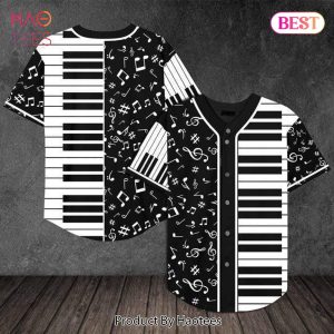 AVAILABLE Piano Musical Note Baseball Jersey Kv
