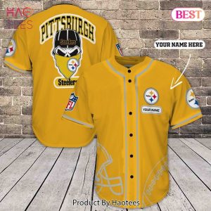 AVAILABLE Pittsburgh Steelers Baseball Jersey 391