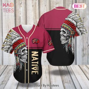 AVAILABLE Skull Native American Baseball Jersey