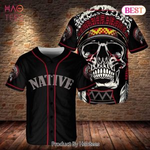 AVAILABLE Skull Native Baseball Jersey