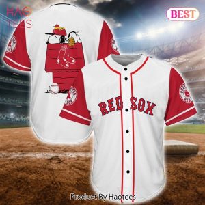 AVAILABLE Snoopy-Boston Red Sox Baseball Jersey 22