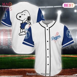 AVAILABLE Snoopy-Los Angeles Dodgers Baseball Jersey 14
