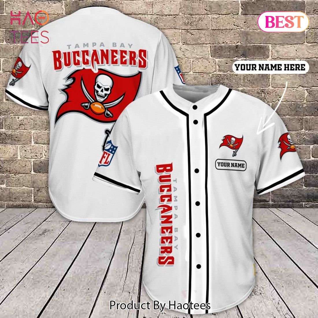 AVAILABLE Tampa Bay Buccaneers Baseball Jersey Shirt 393
