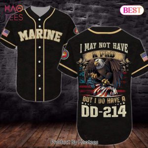 AVAILABLE United States Marine Corps Dd 214 Baseball Jersey