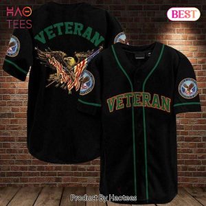 AVAILABLE Veteran Eagle Flag Baseball Jersey
