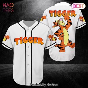 AVAILABLE Winnie The Pooh Cartoon Tigger Color Baseball Tee White All Over Printed 3D Unisex Men Women