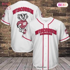 AVAILABLE Wisconsin Badgers Baseball Jersey 261