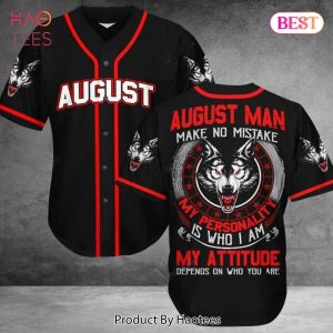 AVAILABLE Wolf My Personality Is Who I Am Custom Month Man 3D Baseball Jersey Xh