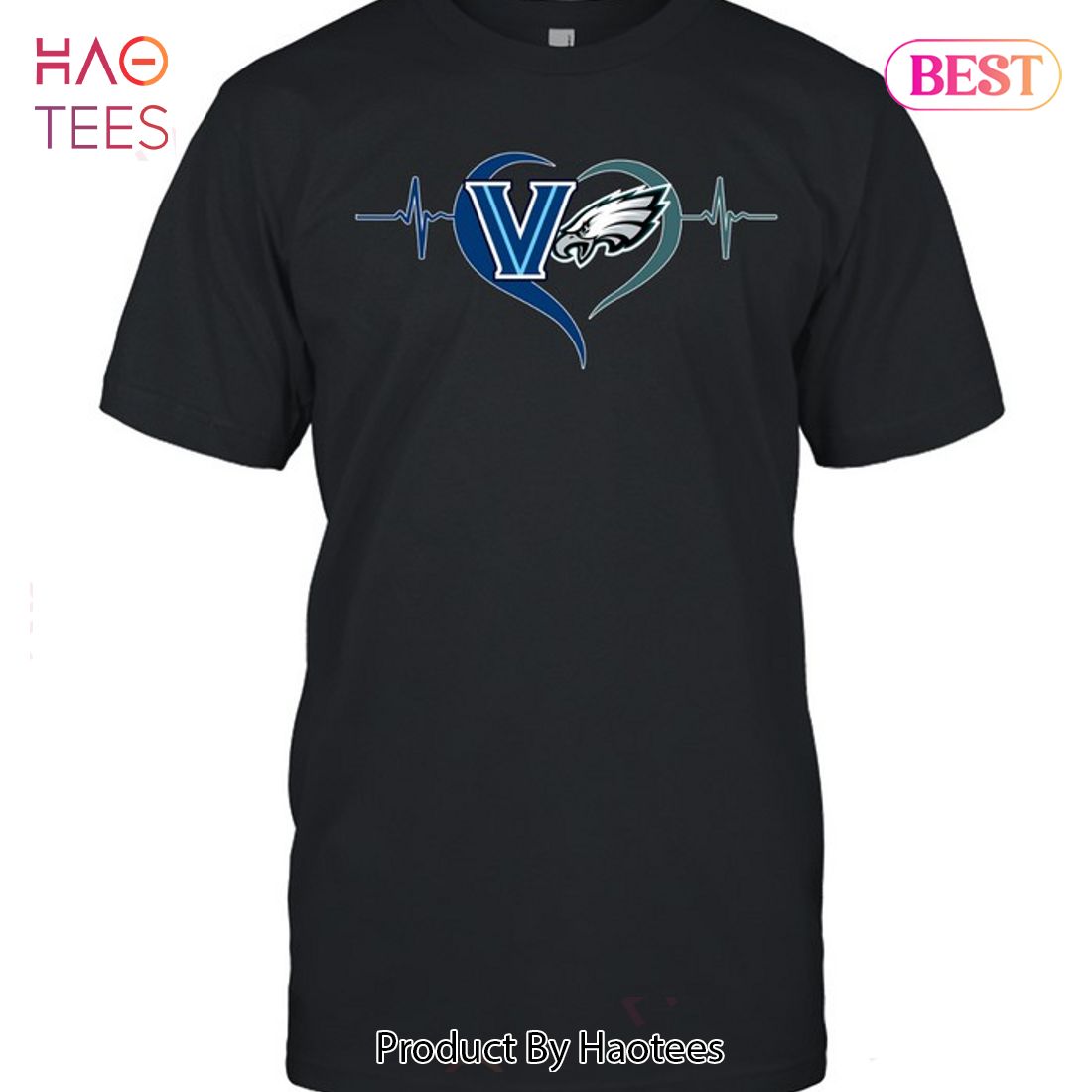 Villanova Wildcats And Philadelphia Eagles Unisex T-Shirt Villanova Wildcats And Philadelphia Eagles Unisex T-Shirt