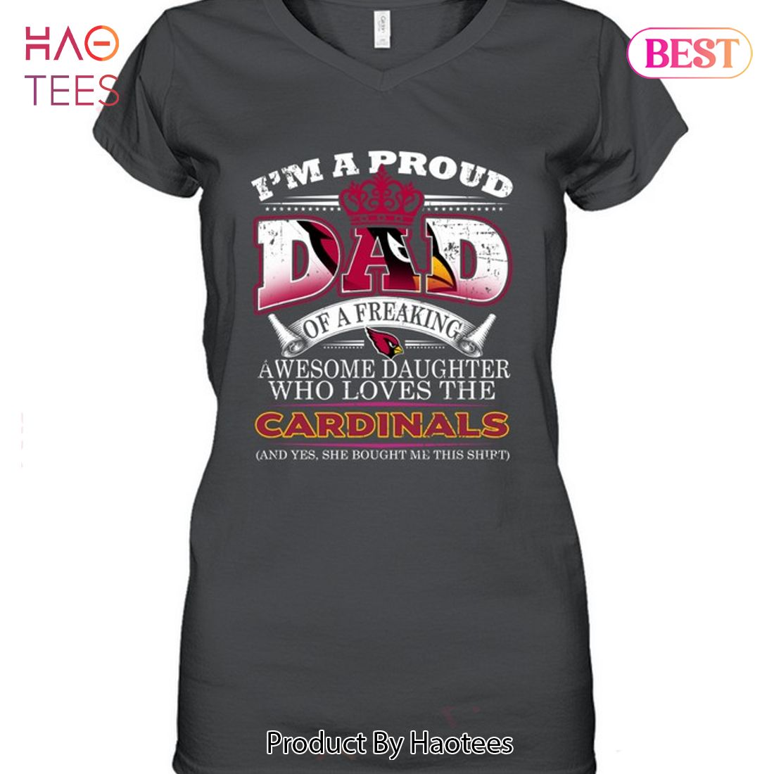 HOT I Am A Proud Dad Of A Freaking Awesome Daughter Who Loves The Arizona Cardinals Unisex T-Shirt HOT I Am A Proud Dad Of A Freaking Awesome Daughter Who Loves The Arizona Cardinals Unisex T-Shirt