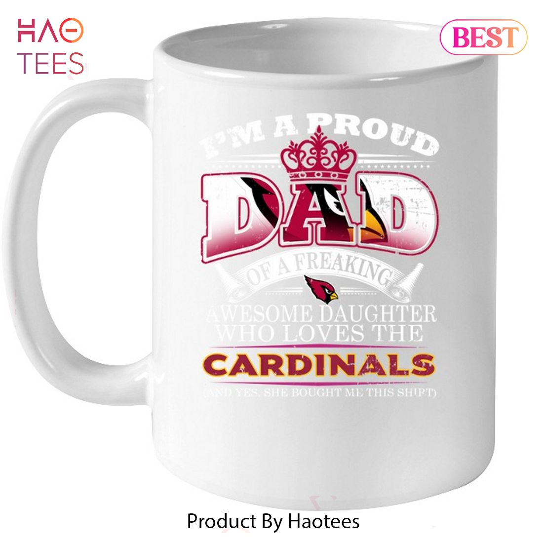 HOT I Am A Proud Dad Of A Freaking Awesome Daughter Who Loves The Arizona Cardinals Unisex T-Shirt HOT I Am A Proud Dad Of A Freaking Awesome Daughter Who Loves The Arizona Cardinals Unisex T-Shirt