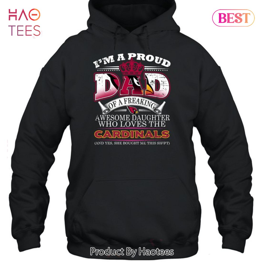HOT I Am A Proud Dad Of A Freaking Awesome Daughter Who Loves The Arizona Cardinals Unisex T-Shirt HOT I Am A Proud Dad Of A Freaking Awesome Daughter Who Loves The Arizona Cardinals Unisex T-Shirt