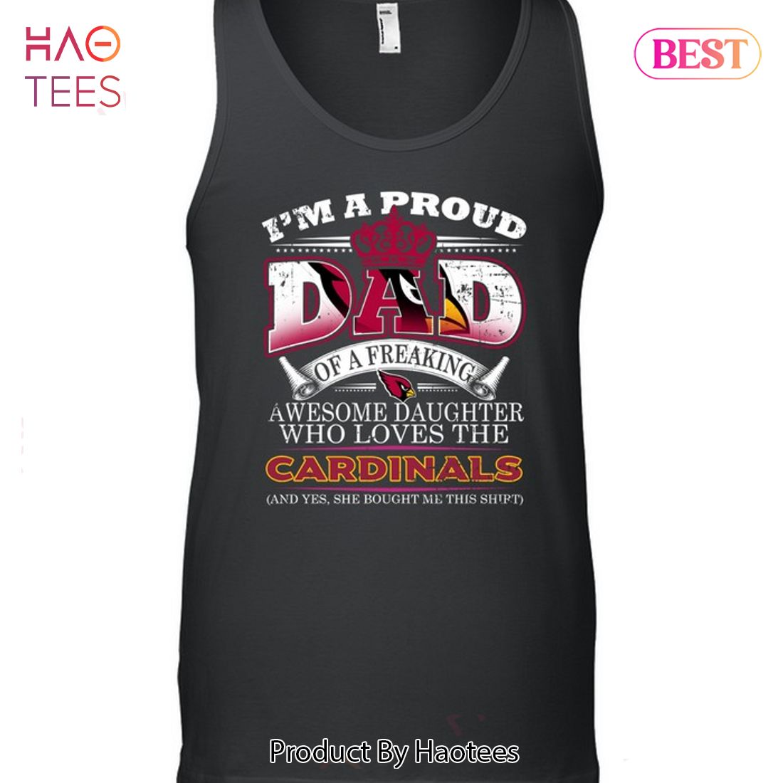 HOT I Am A Proud Dad Of A Freaking Awesome Daughter Who Loves The Arizona Cardinals Unisex T-Shirt HOT I Am A Proud Dad Of A Freaking Awesome Daughter Who Loves The Arizona Cardinals Unisex T-Shirt