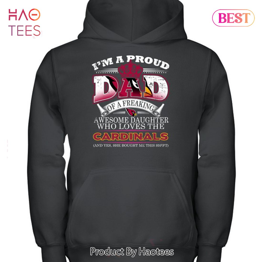 HOT I Am A Proud Dad Of A Freaking Awesome Daughter Who Loves The Arizona Cardinals Unisex T-Shirt HOT I Am A Proud Dad Of A Freaking Awesome Daughter Who Loves The Arizona Cardinals Unisex T-Shirt