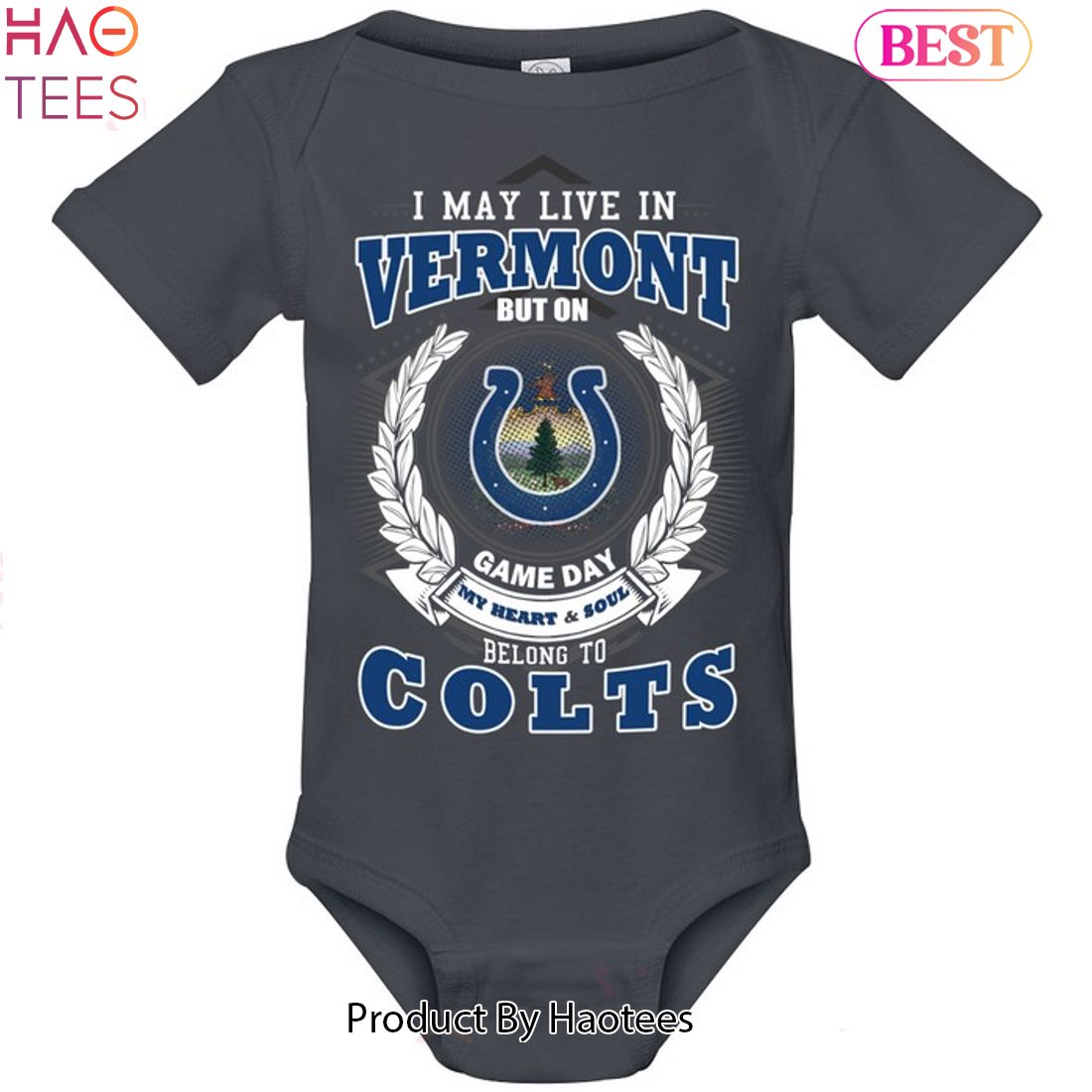 HOT TREND I May Live In Vermont But On Game Day My Heart & Soul Belongs To Indianapolis Colts Unisex T-Shirt HOT TREND I May Live In Vermont But On Game Day My Heart & Soul Belongs To Indianapolis Colts Unisex T-Shirt