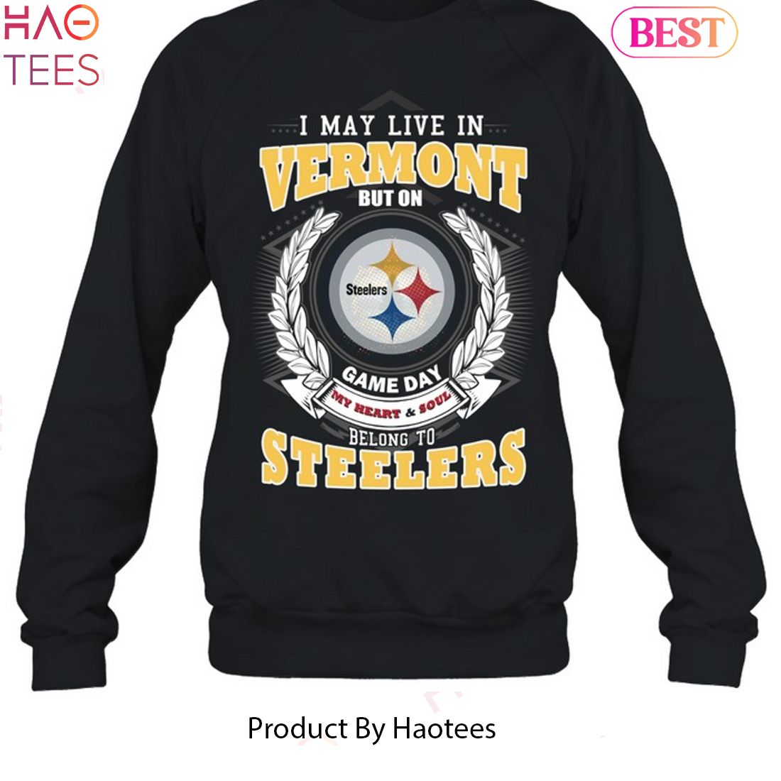 HOT TREND I May Live In Vermont But On Game Day My Heart & Soul Belongs To Pittsburgh Steelers Unisex T-Shirt HOT TREND I May Live In Vermont But On Game Day My Heart & Soul Belongs To Pittsburgh Steelers Unisex T-Shirt