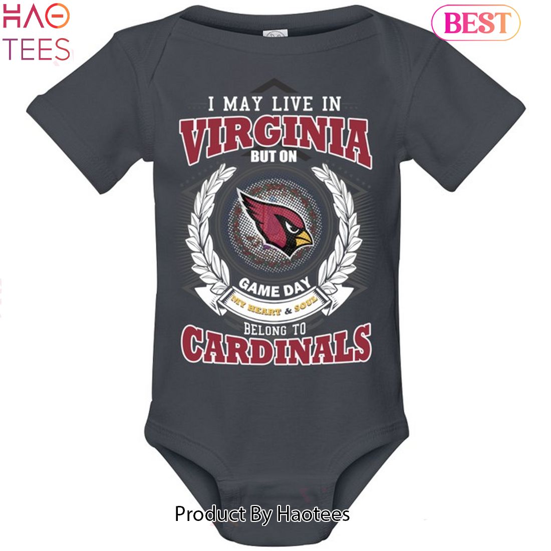 HOT TREND I May Live In Virginia But On Game Day My Heart & Soul Belongs To Arizona Cardinals Unisex T-Shirt HOT TREND I May Live In Virginia But On Game Day My Heart & Soul Belongs To Arizona Cardinals Unisex T-Shirt