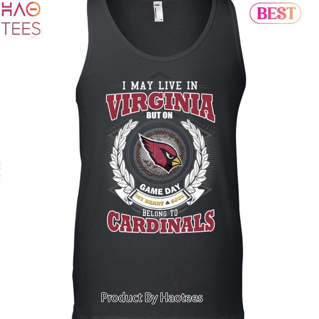 HOT TREND I May Live In Virginia But On Game Day My Heart & Soul Belongs To Arizona Cardinals Unisex T-Shirt HOT TREND I May Live In Virginia But On Game Day My Heart & Soul Belongs To Arizona Cardinals Unisex T-Shirt