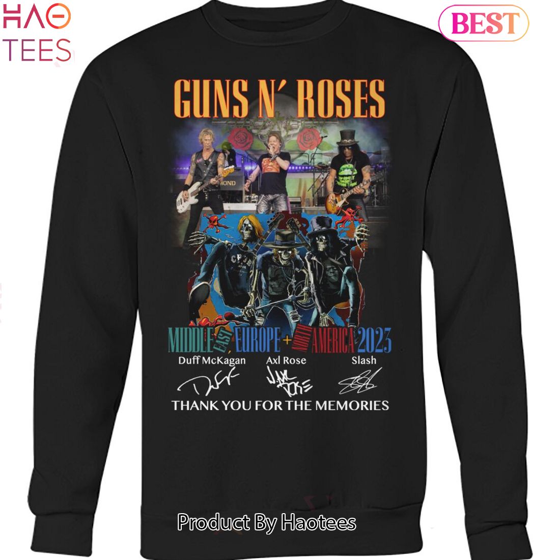 HOT Guns N Roses Thank You For The Memories Unisex T-Shirt HOT Guns N Roses Thank You For The Memories Unisex T-Shirt