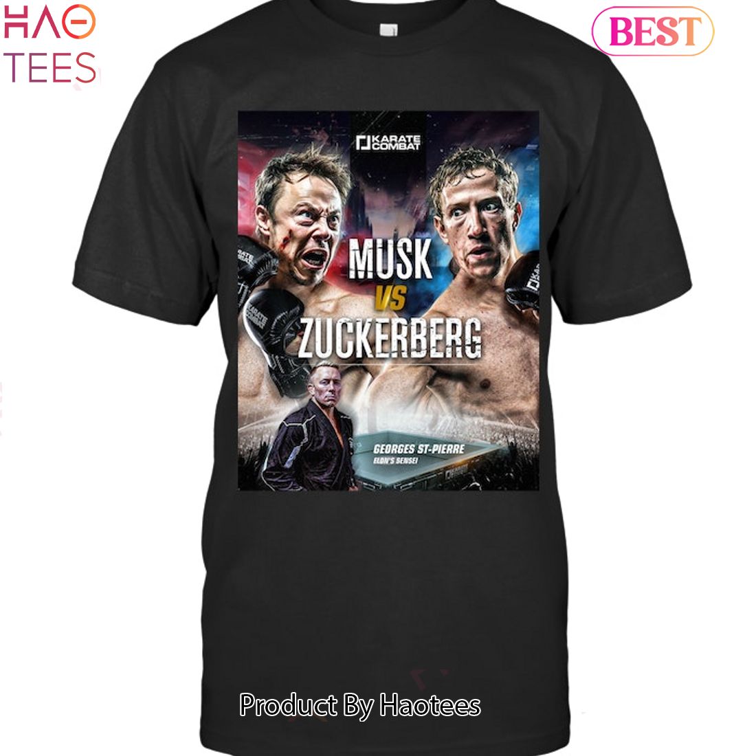 HOT TREND Musk & Zukerberg Boxing Unisex T-Shirt HOT TREND Musk & Zukerberg Boxing Unisex T-Shirt