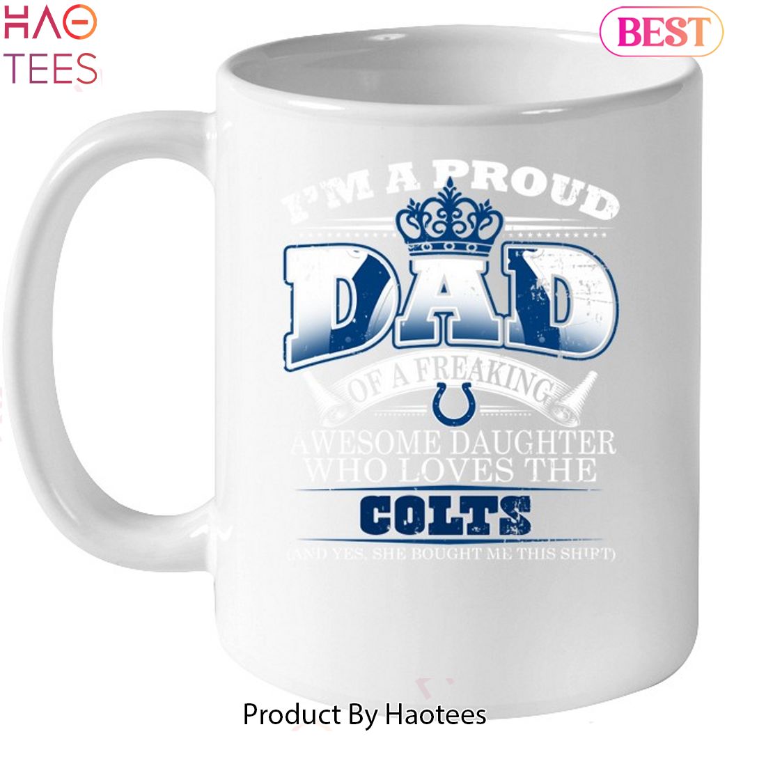 Proud Of Dad Of An Awesome Daughter Indianapolis Colts T Shirts