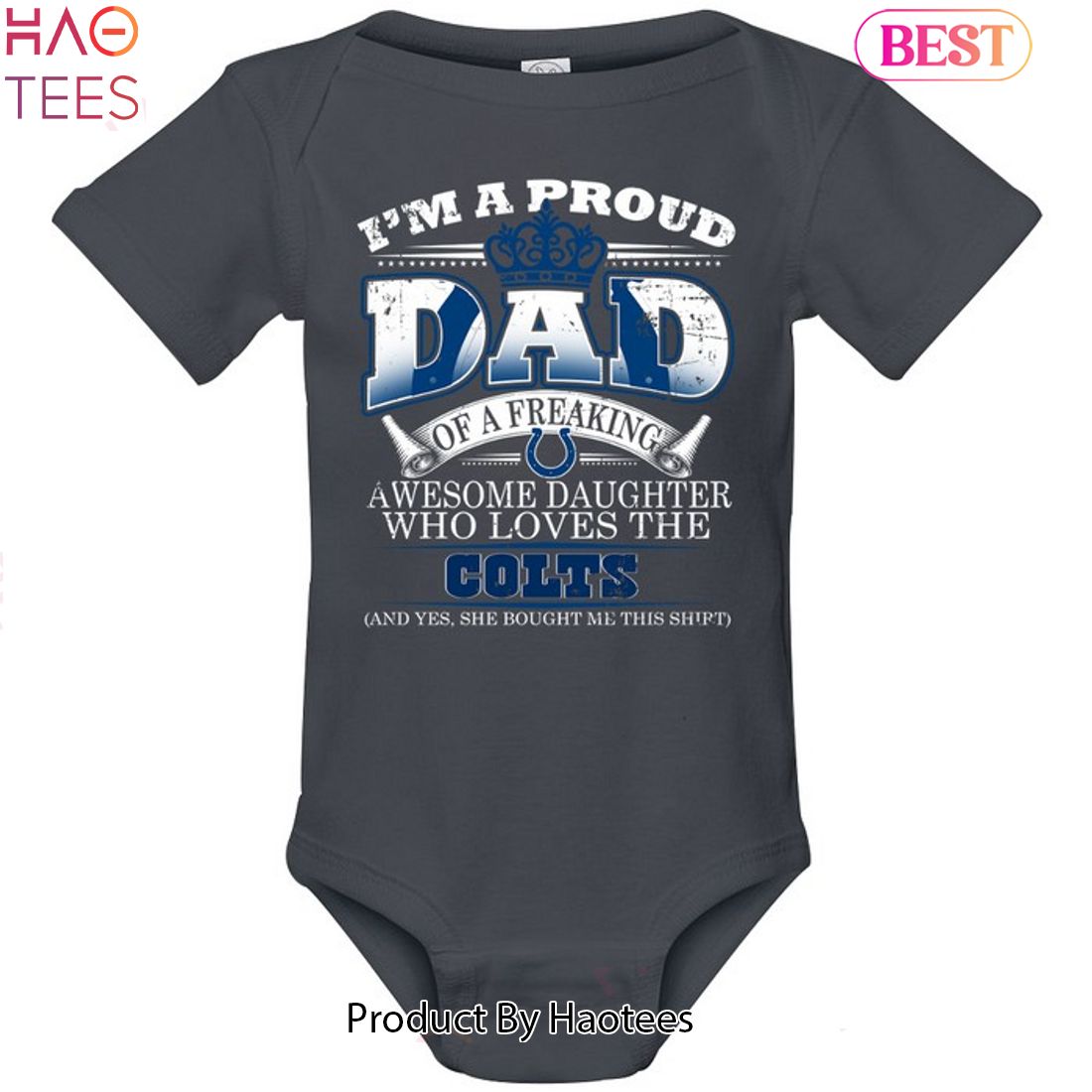 2023 I am a proud dad of a freaking awesome daughter who loves the  indianapolis colts shirt - Limotees