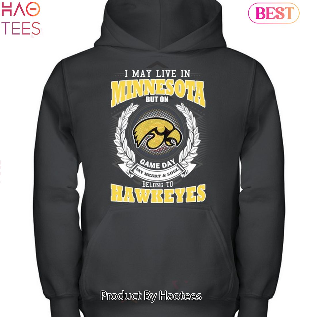 I may live in Iowa but on belong to Steelers shirt, hoodie