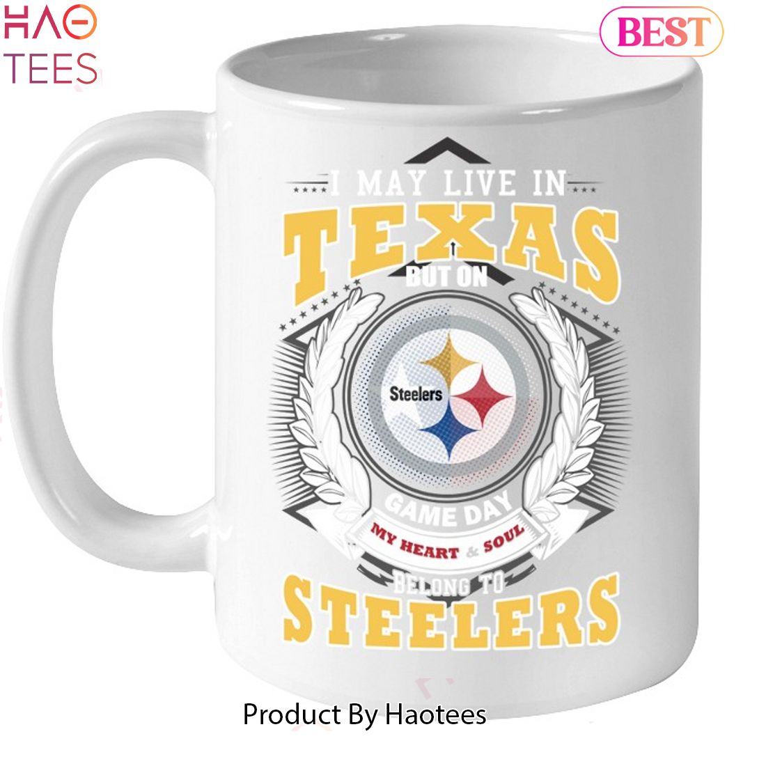 I May Live In Texas But On Game Day My Heart & Soul Belongs To Pittsburgh Steelers Unisex T-Shirt I May Live In Texas But On Game Day My Heart & Soul Belongs To Pittsburgh Steelers Unisex T-Shirt