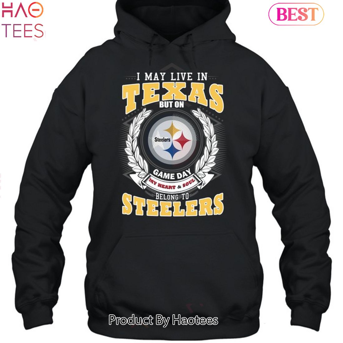 Pittsburgh Steelers gameday embroidered hoodie - Game Time