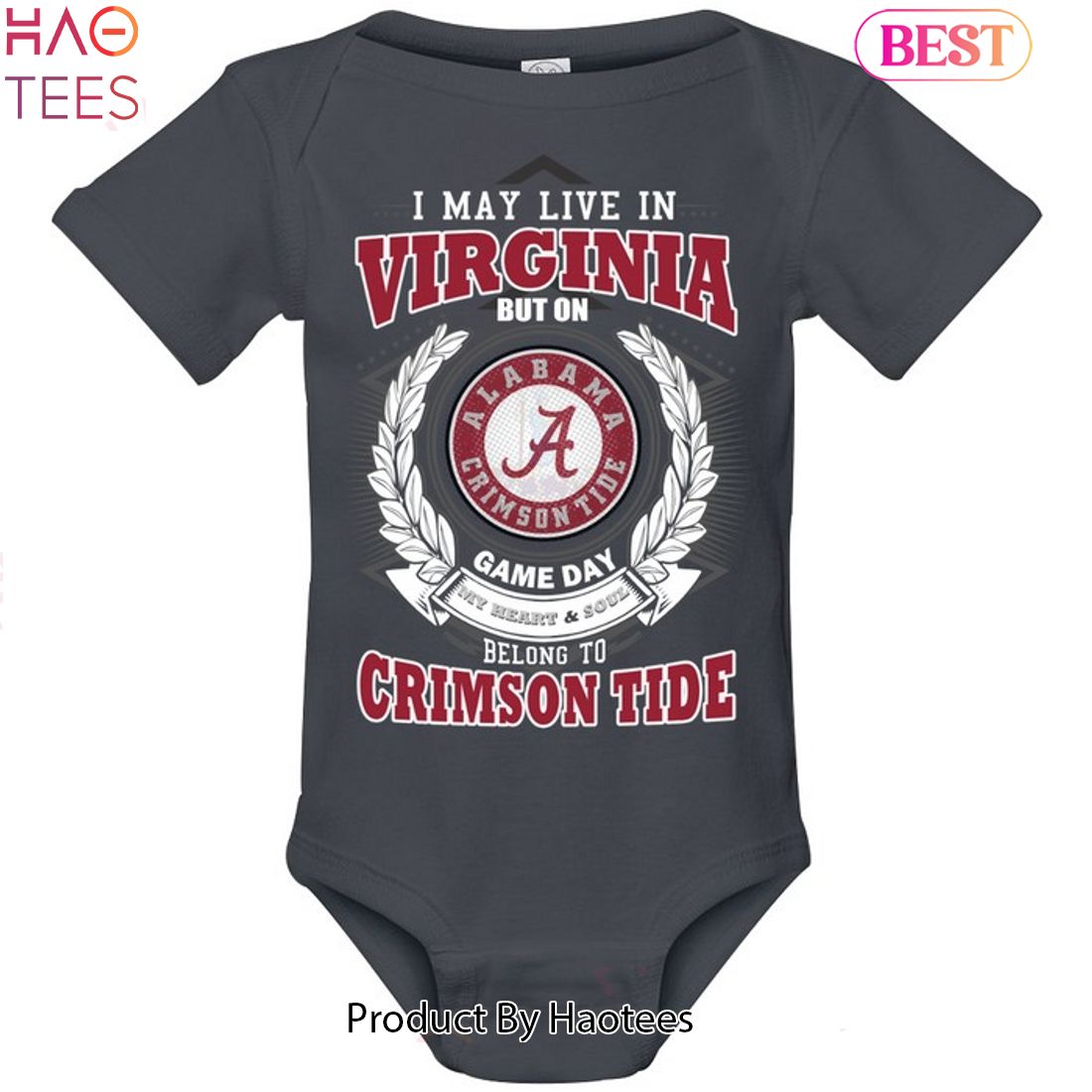 NEW I May Live In Virginia But On Game Day My Heart & Soul Belongs To Alabama Crimson Tide Unisex T-Shirt NEW I May Live In Virginia But On Game Day My Heart & Soul Belongs To Alabama Crimson Tide Unisex T-Shirt