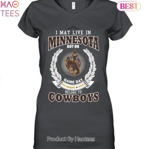 NEW I May Live In Minnesota But On Game Day My Heart & Soul Belongs To Wyoming Cowboys Unisex T-Shirt
