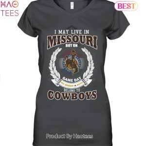 NEW I May Live In Missouri But On Game Day My Heart & Soul Belongs To Wyoming Cowboys Unisex T-Shirt