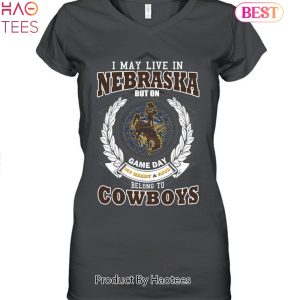 NEW I May Live In Nebraska But On Game Day My Heart & Soul Belongs To Wyoming Cowboys Unisex T-Shirt