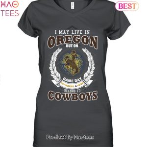 NEW I May Live In Oregon But On Game Day My Heart & Soul Belongs To Wyoming Cowboys Unisex T-Shirt
