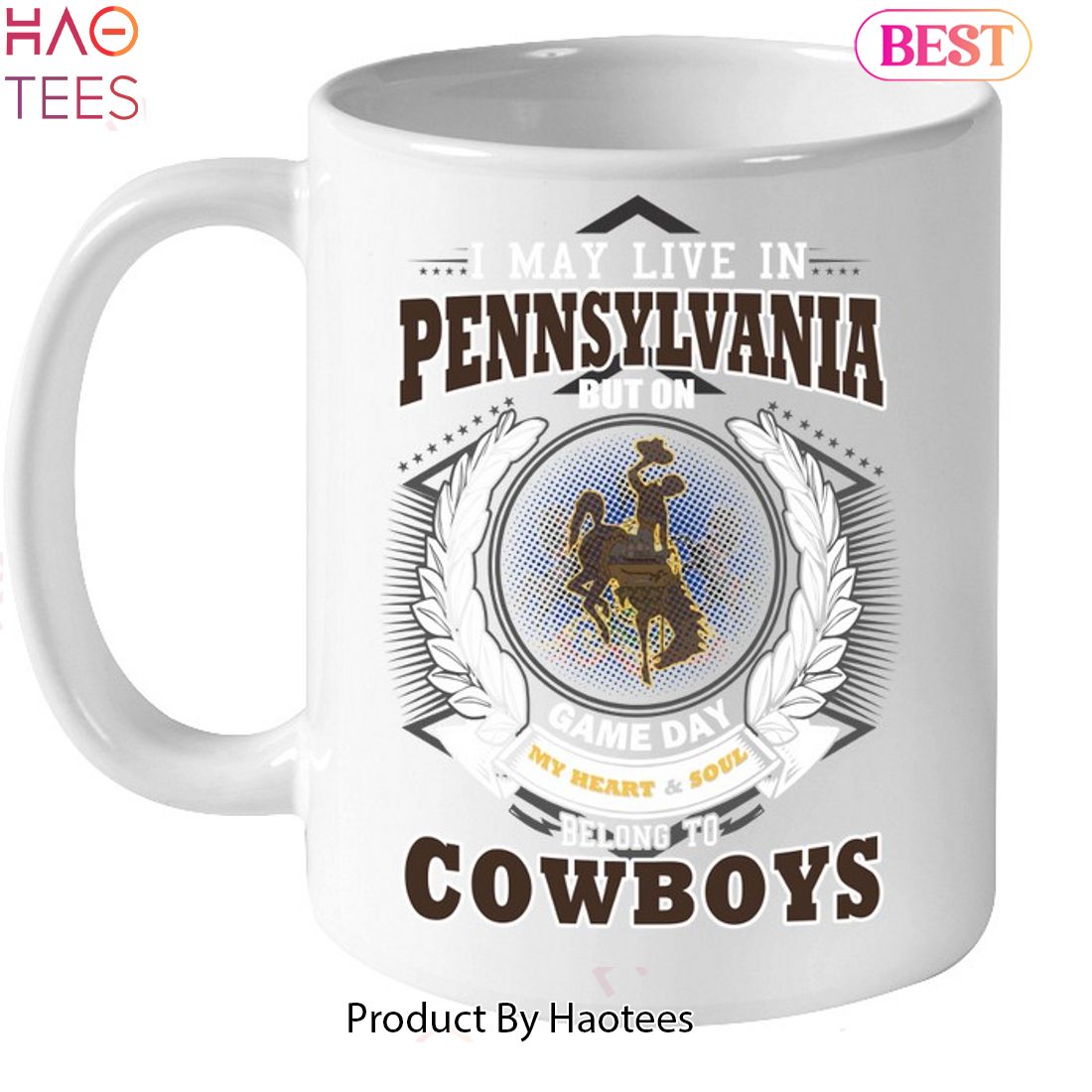 NEW I May Live In Pennsylvania But On Game Day My Heart & Soul Belongs To Wyoming Cowboys Unisex T-Shirt NEW I May Live In Pennsylvania But On Game Day My Heart & Soul Belongs To Wyoming Cowboys Unisex T-Shirt