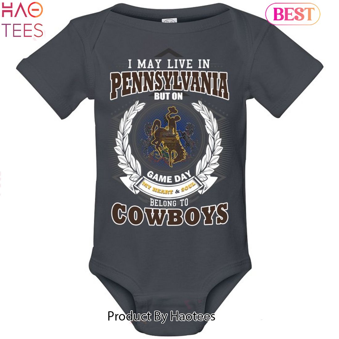 NEW I May Live In Pennsylvania But On Game Day My Heart & Soul Belongs To Wyoming Cowboys Unisex T-Shirt NEW I May Live In Pennsylvania But On Game Day My Heart & Soul Belongs To Wyoming Cowboys Unisex T-Shirt