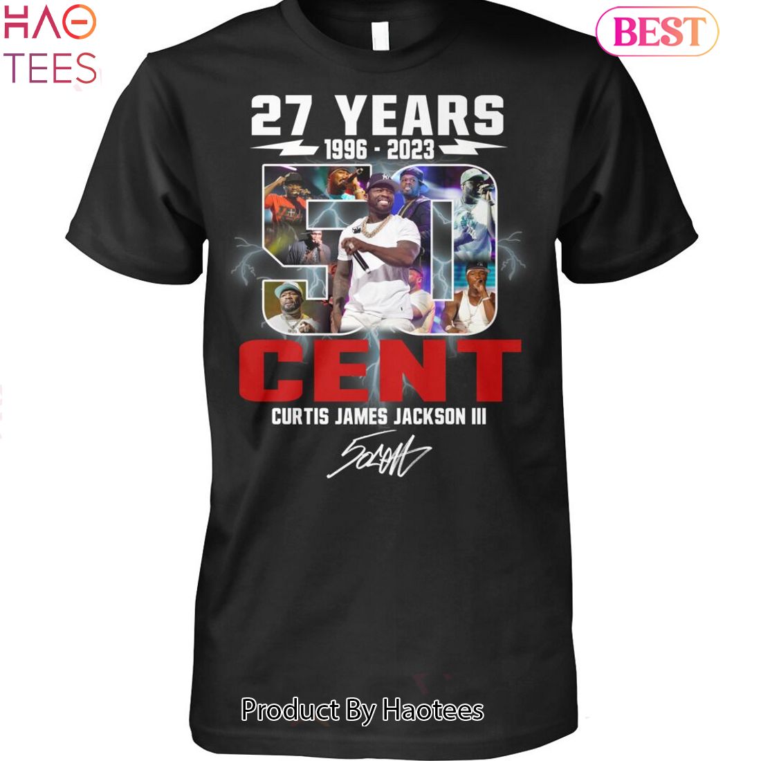 27 Years 1996-2023 50 Cent Curtis Jame Jackson III Unisex T-Shirt 27 Years 1996-2023 50 Cent Curtis Jame Jackson III Unisex T-Shirt