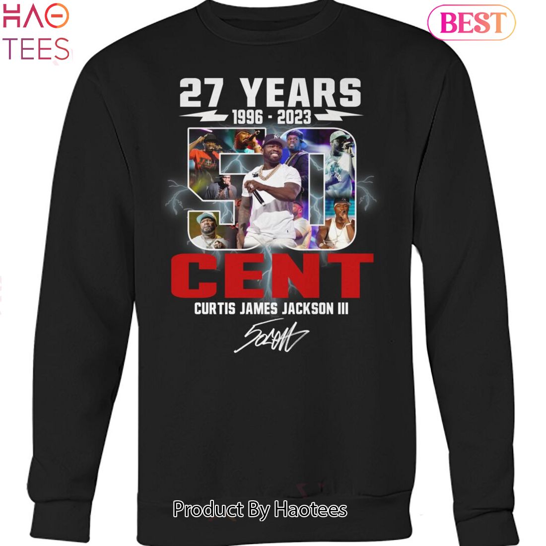 27 Years 1996-2023 50 Cent Curtis Jame Jackson III Unisex T-Shirt 27 Years 1996-2023 50 Cent Curtis Jame Jackson III Unisex T-Shirt