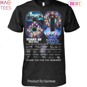 60 Years 1963-2023 Doctor Who Thank You For The Memories Unisex T-Shirt