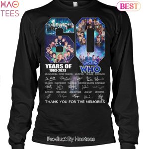 60 Years 1963-2023 Doctor Who Thank You For The Memories Unisex T-Shirt