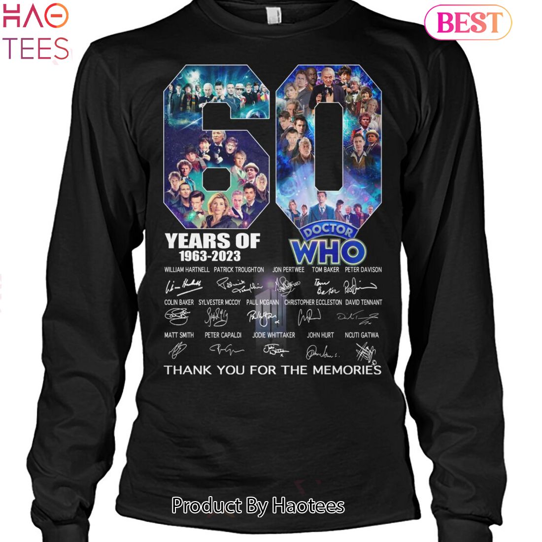 60 Years 1963-2023 Doctor Who Thank You For The Memories Unisex T-Shirt 60 Years 1963-2023 Doctor Who Thank You For The Memories Unisex T-Shirt