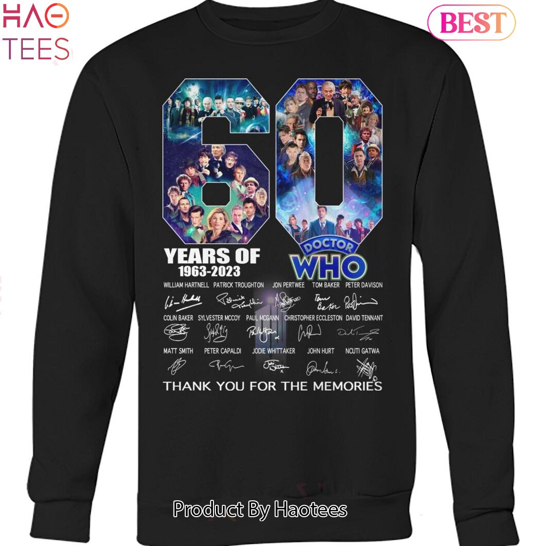 60 Years 1963-2023 Doctor Who Thank You For The Memories Unisex T-Shirt 60 Years 1963-2023 Doctor Who Thank You For The Memories Unisex T-Shirt
